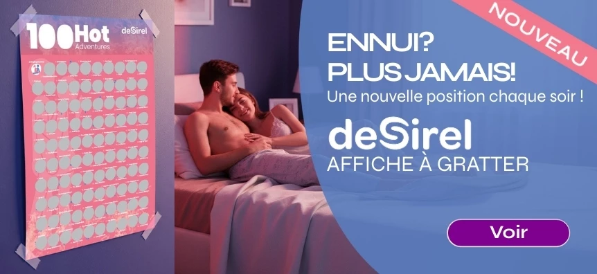 Desirel - Jeu de société poster à gratter 100 positions | Sex Shop France Desirel.fr