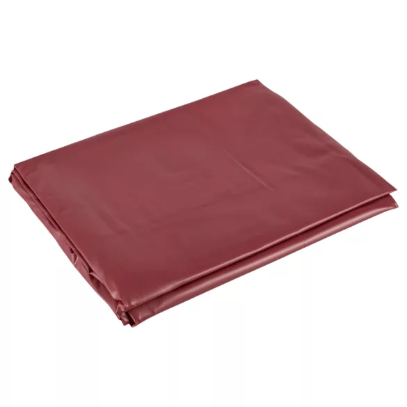 Drap laqué - drap housse imperméable effet laqué - 200x230cm - rouge
