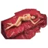 Drap laqué - drap housse imperméable effet laqué - 200x230cm - rouge