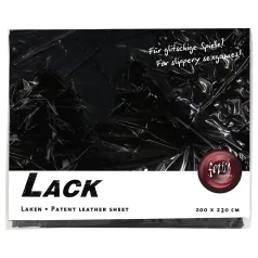 Drap laqué - drap waterproof grand format 200x230 cm - noir