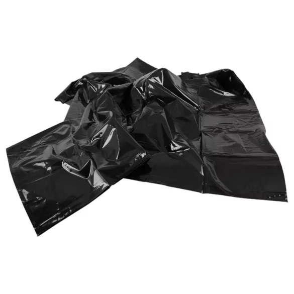 Vinyl - drap housse étanche pour sexe - noir - 135x200 cm