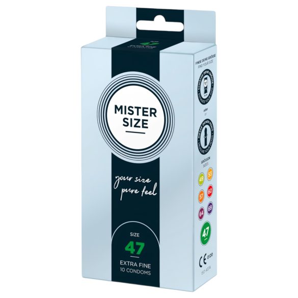 Mister Size - préservatif fin - 47mm - boîte de 10
