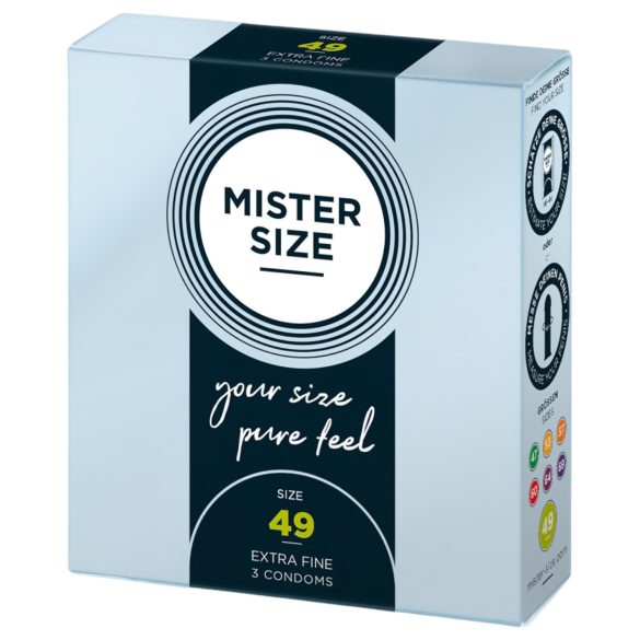 Mister Size - préservatif fin - 49mm - boîte de 3