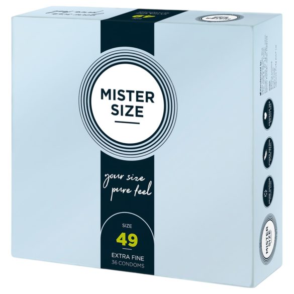 Mister Size - préservatif fin 49mm - boîte de 36
