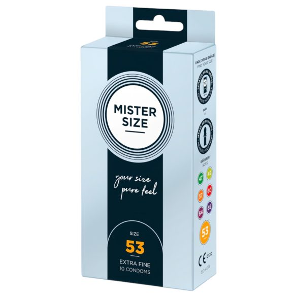 Mister Size - préservatif fin - 53mm - boîte de 10