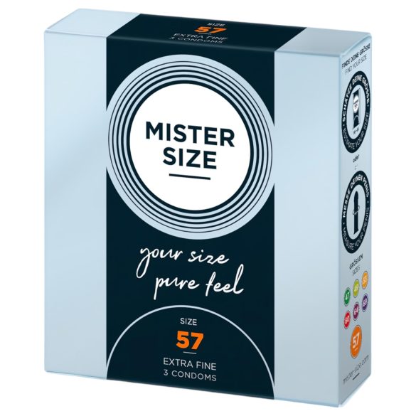 Préservatif fin Mister Size - 57 mm (3 pcs)