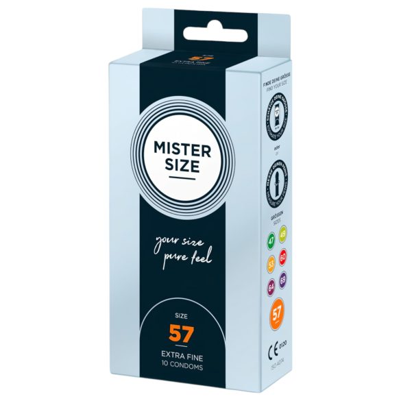 Mister Size - préservatif fin - 57mm - boîte de 10