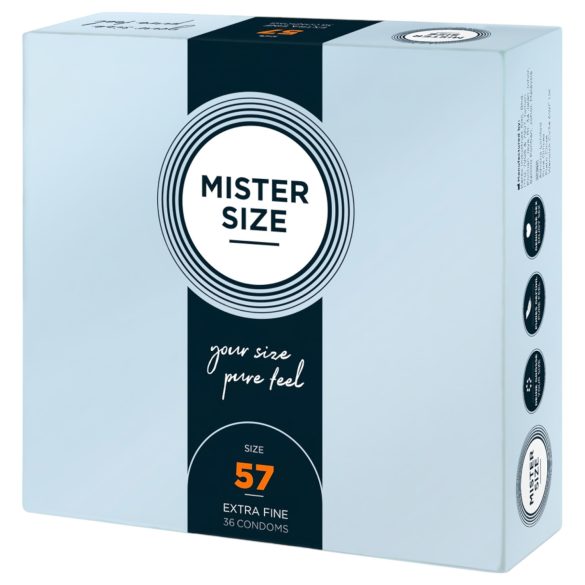Mister Size - préservatif fin - 57 mm - boîte de 36