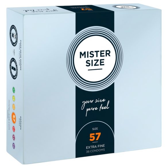 Mister Size - préservatif fin - 57 mm - boîte de 36