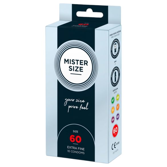 Mister Size - préservatif fin - 60 mm - boîte de 10