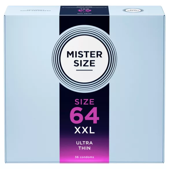 Mister Size - préservatif fin - grande taille 64mm - boîte de 36
