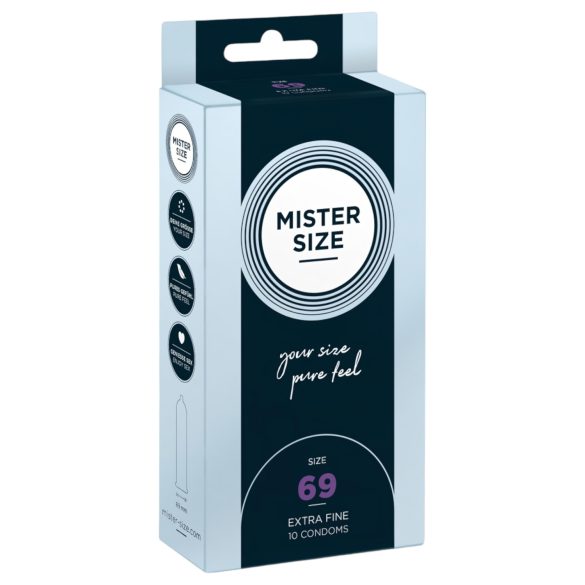 Mister Size - préservatif fin - grande taille 69mm - boîte de 10