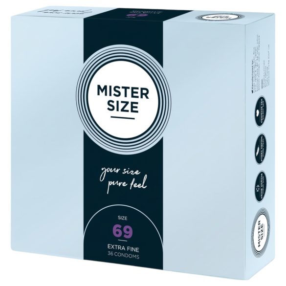 Mister Size - préservatif fin - grande taille 69mm - boîte de 36