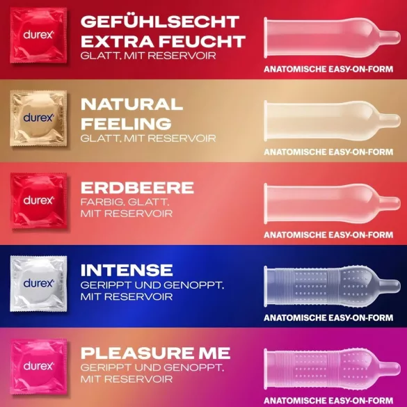 Durex Love Mix - préservatifs assortis - boîte de 40