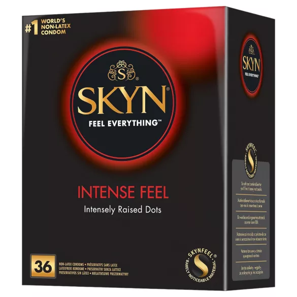 Manix SKYN Intense Fell - préservatif sans latex végan - boîte de 36