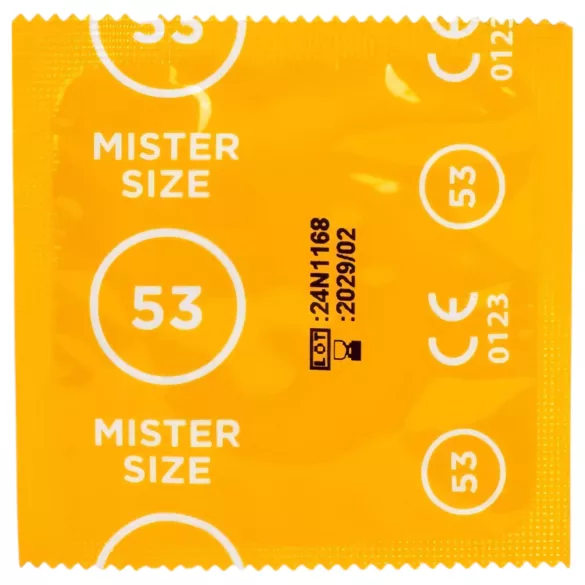 Mister Size - Préservatif échantillon avec mesureur pénis - 3 pièces