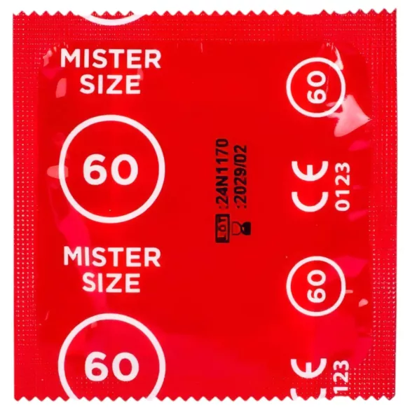 Mister Size - Préservatif échantillon avec mesureur pénis - 3 pièces
