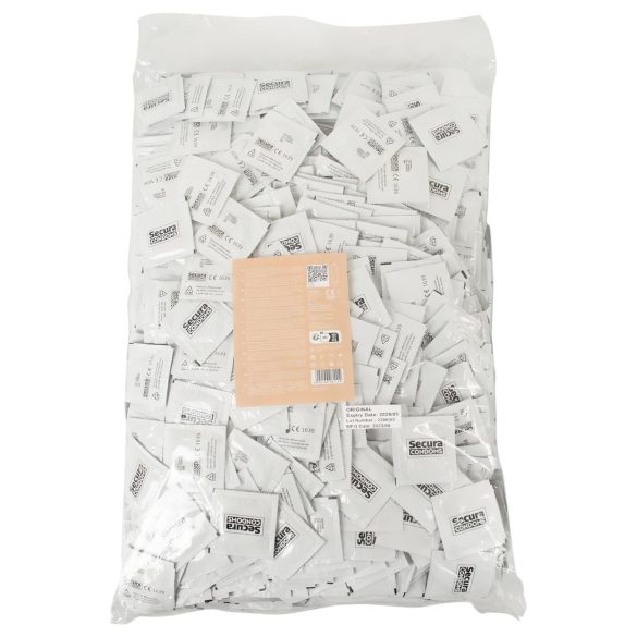 Secura Original - préservatifs classiques - latex - boîte de 1000