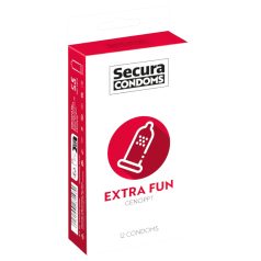   Secura Extra Fun - préservatif texturé - 53mm - boîte de 12
