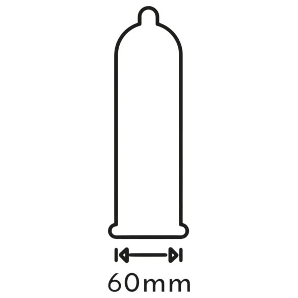 Secura Aubergine - préservatif grande taille - 60mm - 12