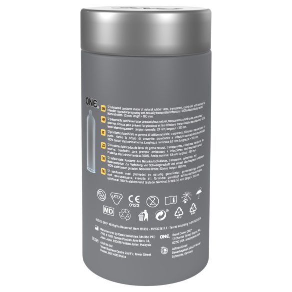 ONE - préservatif ultra fin - extra minceur - boîte de 12