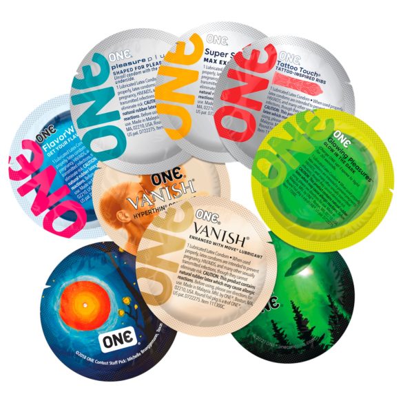 ONE - Préservatifs - Pack mix sensations - 12 pièces