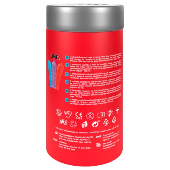 ONE - préservatif tattoo touch - motif tatouage - boîte de 12