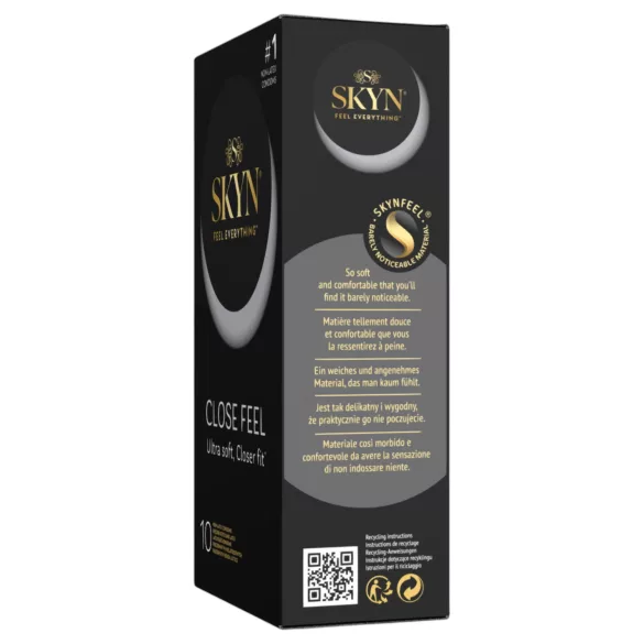 SKYN Close Feel - préservatifs sans latex, plus étroits (boîte de 10)
