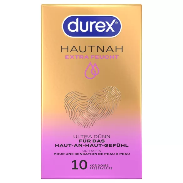 Durex Hautnah - préservatif extra lubrifié - boîte de 10