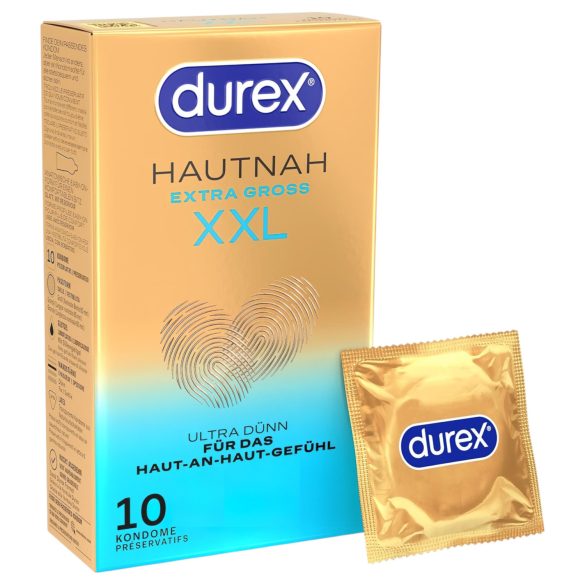 Durex - Préservatifs XXL - ultra fins - grande taille - boîte de 10