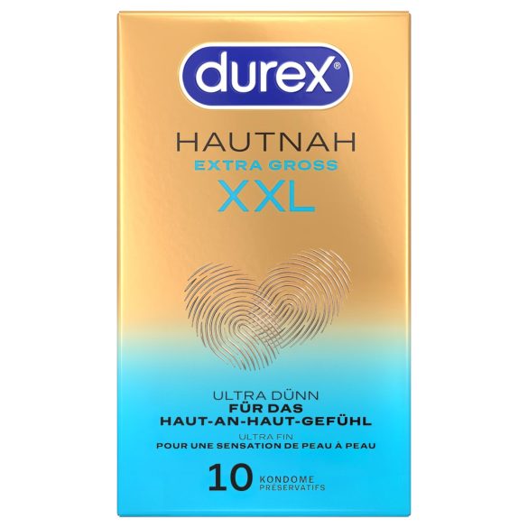 Durex - Préservatifs XXL - ultra fins - grande taille - boîte de 10