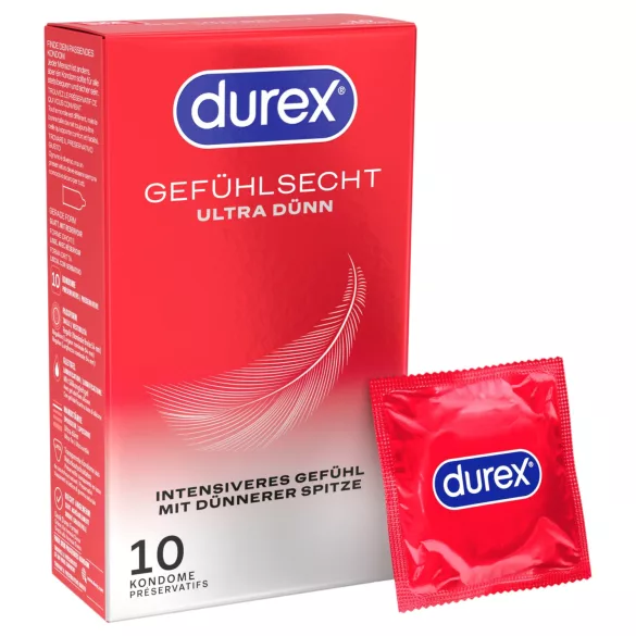 Durex - préservatifs ultra fins (boîte de 10)
