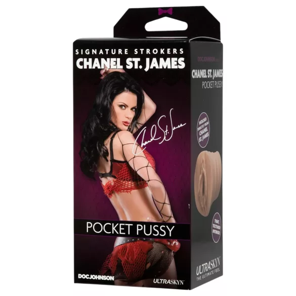 Doc Johnson Chanel St. James - vagin réaliste Ultraskyn - couleur chair