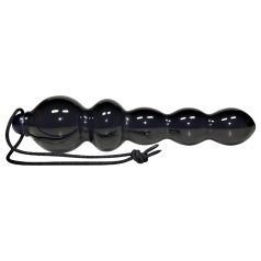 You2Toys Black Jack - plug anal perlé - silicone noir