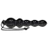 You2Toys Black Jack - plug anal perlé - silicone noir