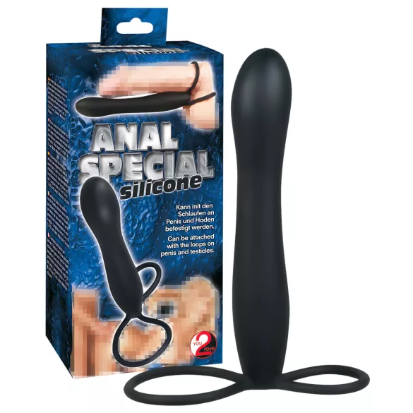 You2Toys - Plug anal avec cockring - silicone noir