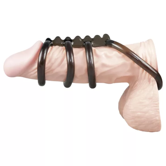 Bad Kitty - cockring quad à picots - silicone
