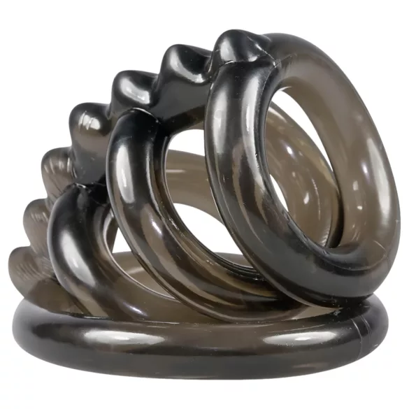 Bad Kitty - cockring quad à picots - silicone