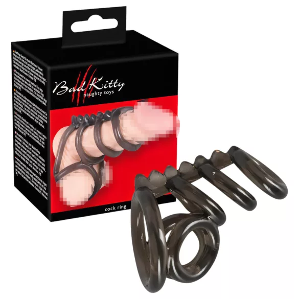 Bad Kitty - anneau pénis et testicules à picots