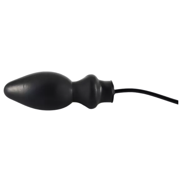 LATEX - plug anal gonflable grande taille - latex noir
