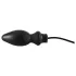 LATEX - plug anal gonflable grande taille - latex noir