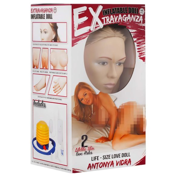 Antonya Vidra - poupée gonflable femme - jambe relevée