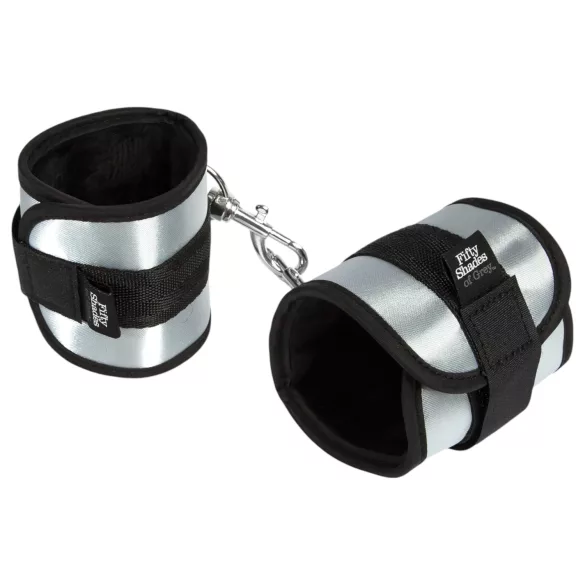 Fifty Shades of Grey - menottes poignets - gris - 2 pièces