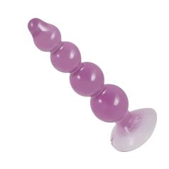   You2Toys - chapelet anal - plug avec ventouse - silicone violet