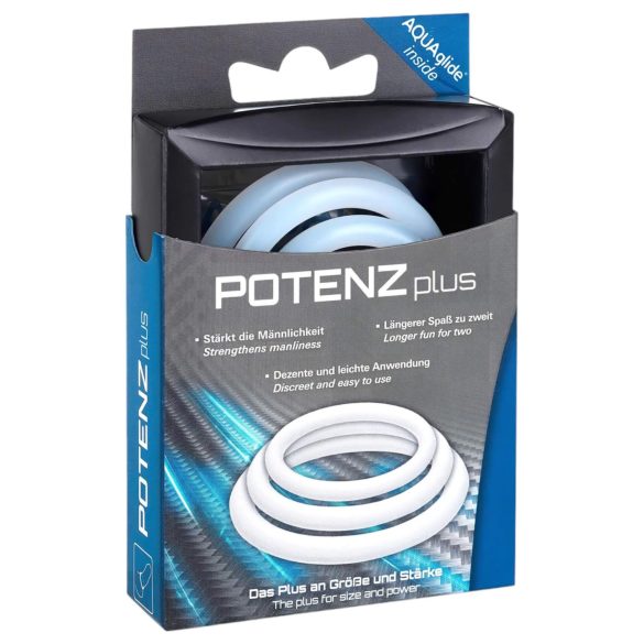 POTENZplus - set anneaux péniens - 3 pièces silicone