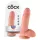 King Cock - godemichet réaliste avec testicules - 18 cm - couleur chair