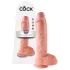 King Cock - gode 25 cm réaliste avec testicules - couleur chair