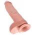 King Cock - gode 25 cm réaliste avec testicules - couleur chair