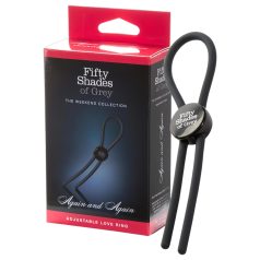   Fifty Shades of Grey - Anneau pénien vibrant - silicone gris