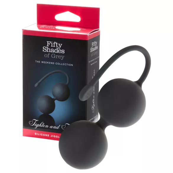 Fifty Shades of Grey - Boule de geisha resserrante - silicone gris